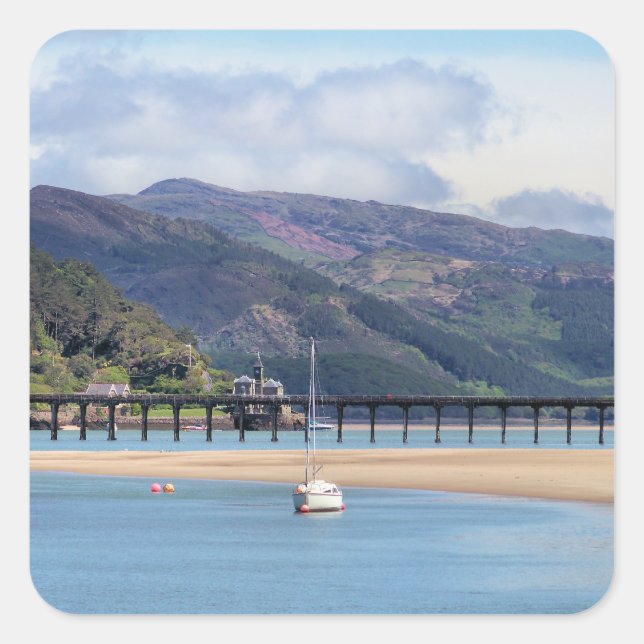 VIEWS OF WALES SQUARE STICKER (Front)