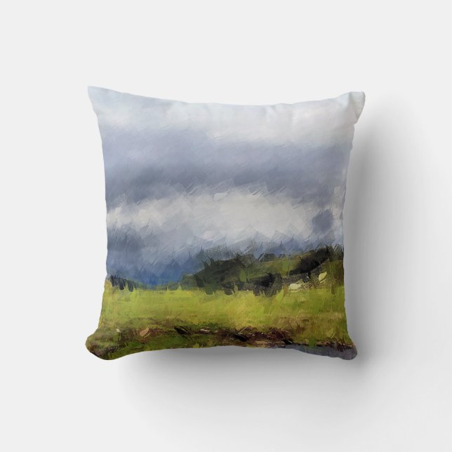 VIEWS OF WALES THROW PILLOW (Front)