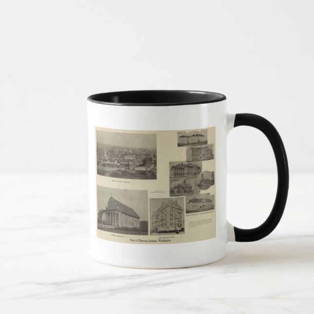 Views, Spokane, Wash Mug (Right)
