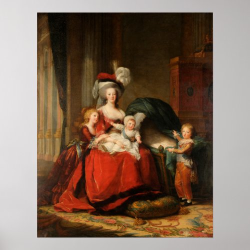 Vige Le Brun _ Marie_Antoinette And Her Children Poster