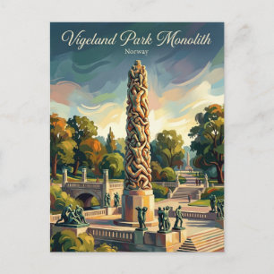 Vigeland Park Norway Postcard