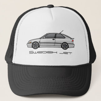 viggen_silver, Swedish jet Trucker Hat