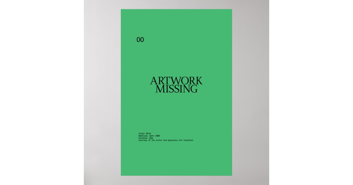 Virgil Abloh Postcard: Artwork Missing