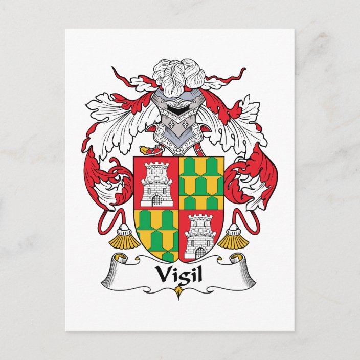 Vigil Family Crest Postcard