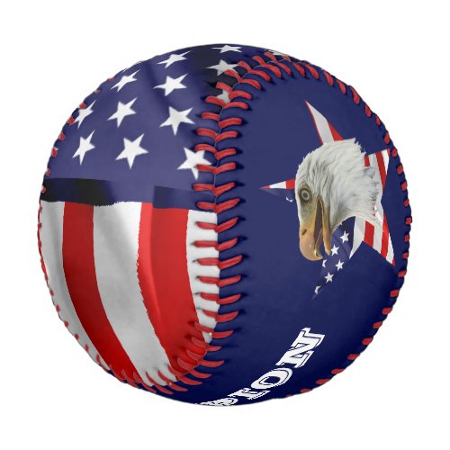 Vigilant Bald Eagle The American Flag Star Baseball