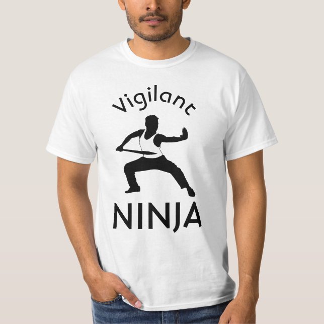 Vigilant Ninja funny customizable T-Shirt (Front)