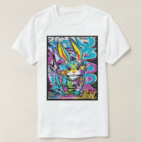 Vigilant Rabbit Colorul T_Shirt