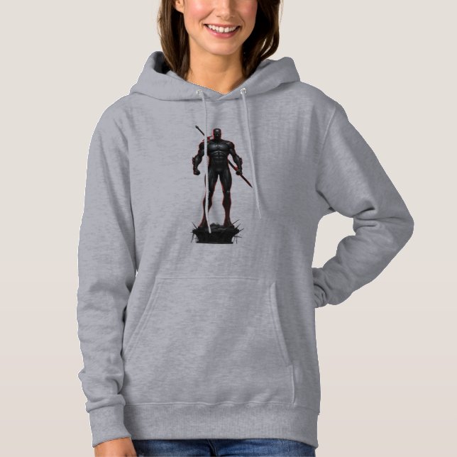 Vigilante Silhouette | Spooky Action Graphic Hoodie (Front)