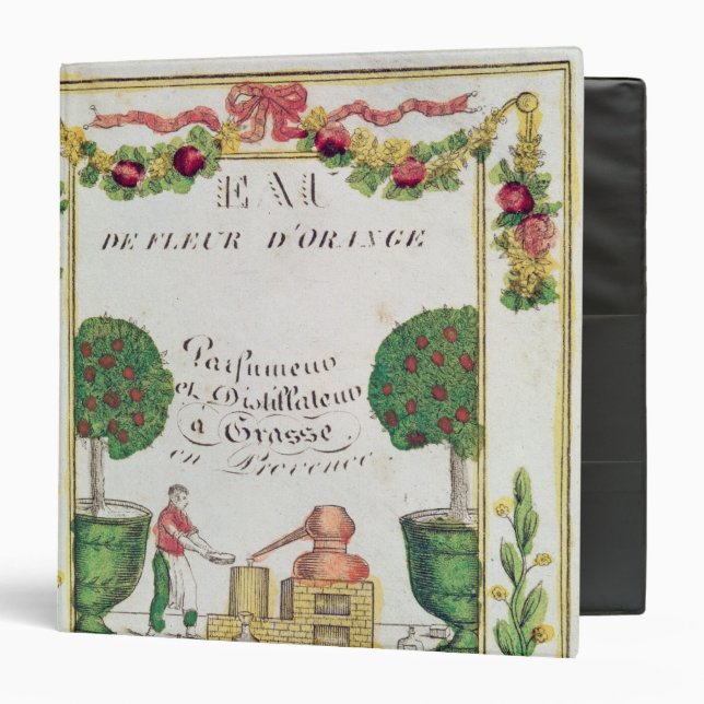 Vignette of 'Eau de Fleur d'Orange' 3 Ring Binder (Front/Inside)