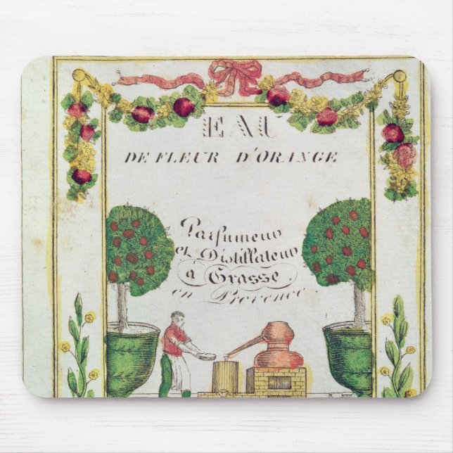 Vignette of 'Eau de Fleur d'Orange' Mouse Pad (Front)