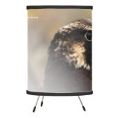 Vignetted Profile of a Peregrine Falcon Tripod Lamp (Left)