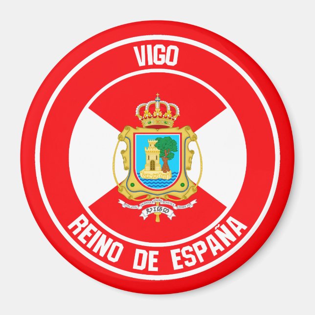 Vigo Round Emblem Magnet (Front)
