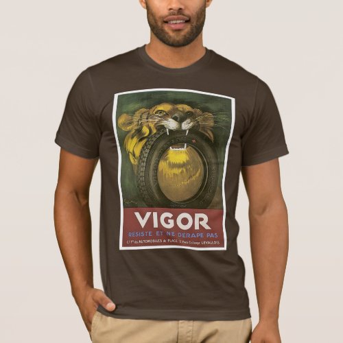 Vigor Automobile Tire Advertisement T_Shirt