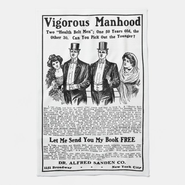 Vigorous Manhood Kitchen Towel (Vertical)