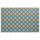 Vigorous Varicolored Geometric Rhombus Patch Work Fabric
