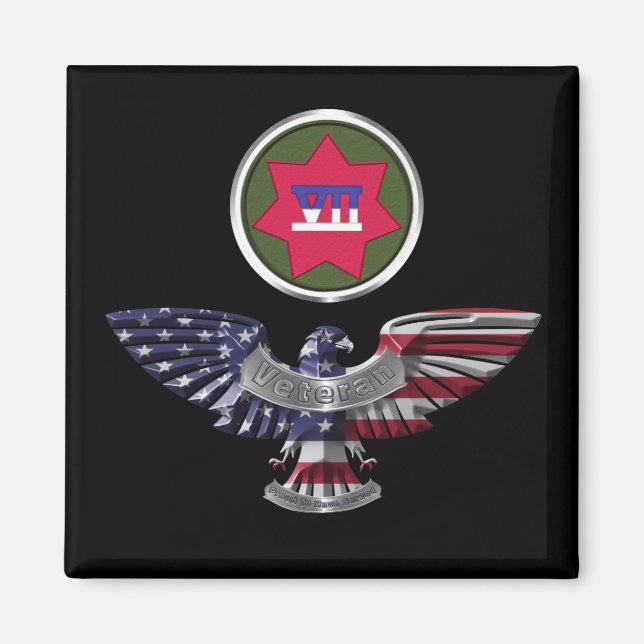 VII Armored Corps Eagle Magnet (Front)