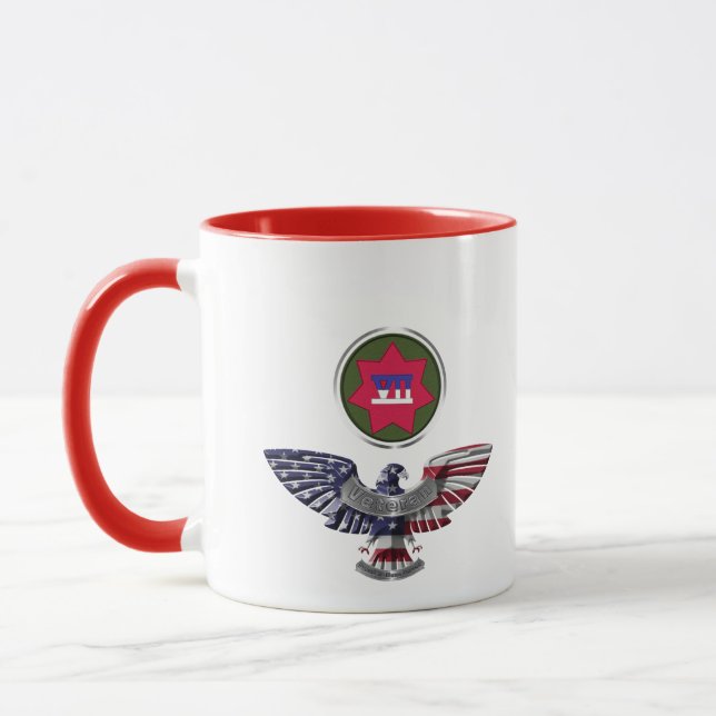 VII Armored Corps Eagle Mug (Left)
