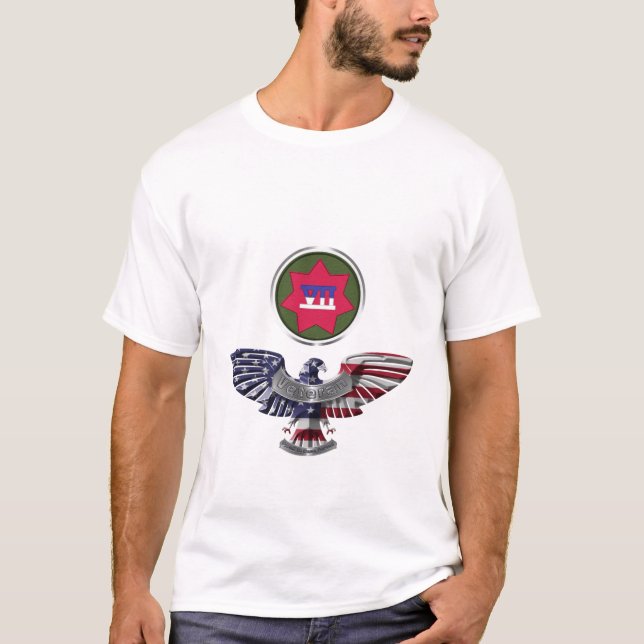 VII Armored Corps Eagle T-Shirt (Front)