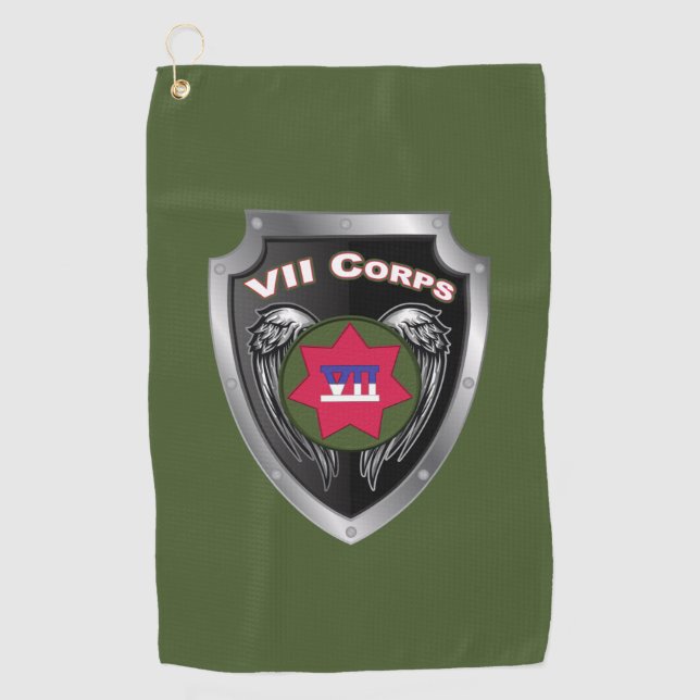 VII Armored Corps Veteran Golf Towel (Front)
