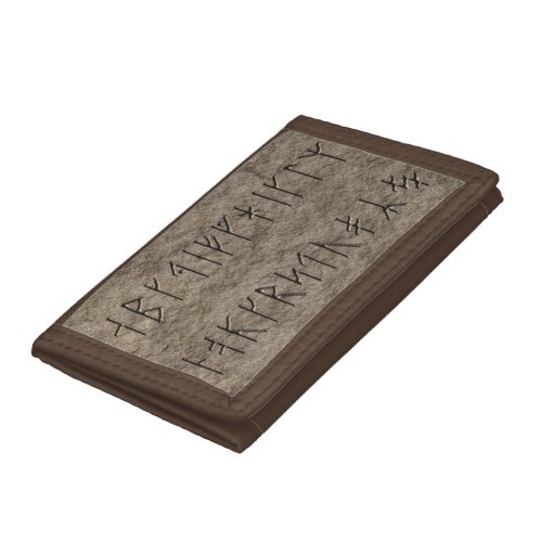Viking Alphabet Tri_fold Wallet