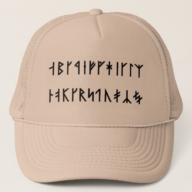 Viking Alphabet Trucker Hat (Front)