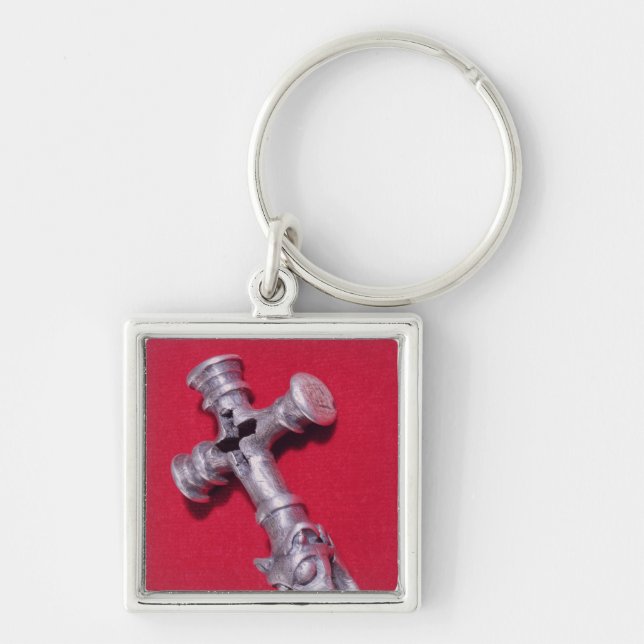 Viking amulet in the shape of a cross keychain (Front)