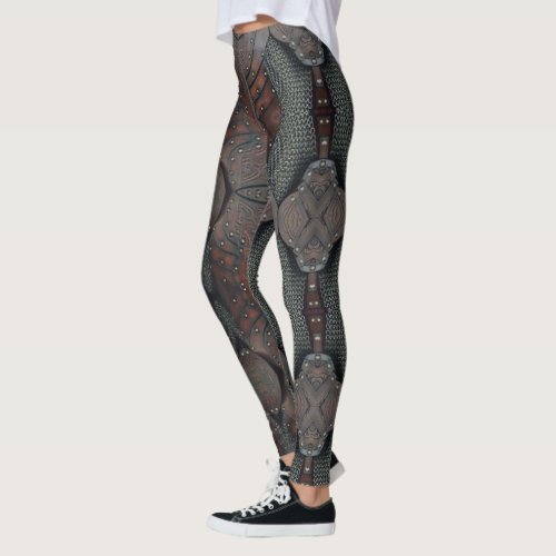 Viking  Armor Abstract design Leggings