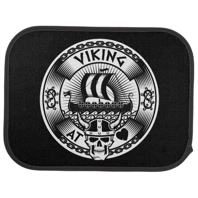 Viking at Heart Car Floor Mat (Rear)