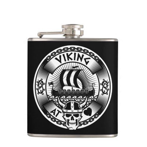 Viking at Heart Flask