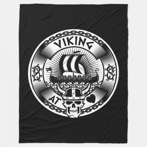 Viking at Heart Fleece Blanket