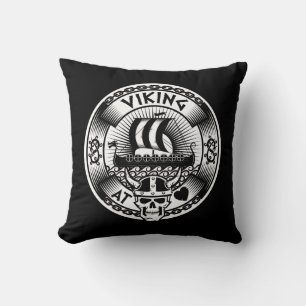 Viking at Heart Throw Pillow