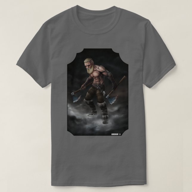 Viking Axe Roleplaying Reenactment T-Shirt (Design Front)