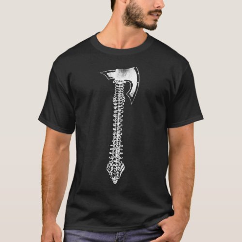 Viking Backbone Axe T_Shirt