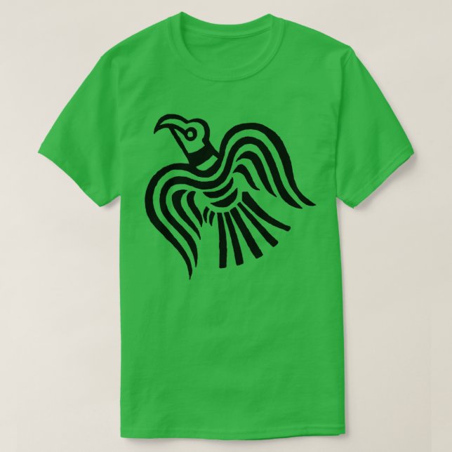 Viking Banner Raven Symbol T-Shirt (Design Front)