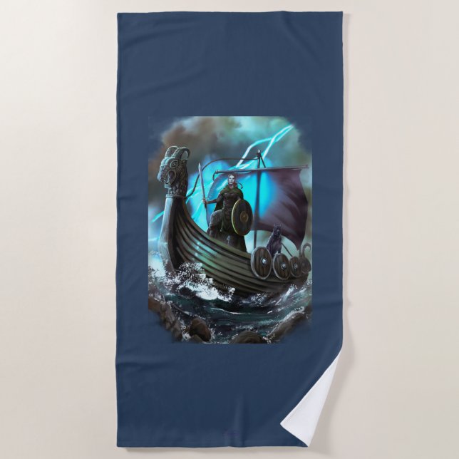 Viking Beach Towel (Front)