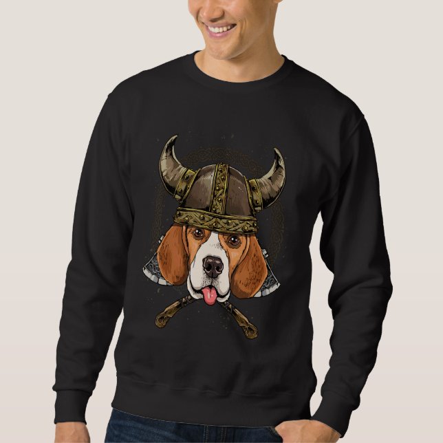 Viking Beagle Renaissance Norse Pagan Valhalla Pet Sweatshirt (Front)