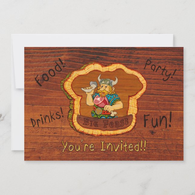 Viking Birthday Invitation (Front)