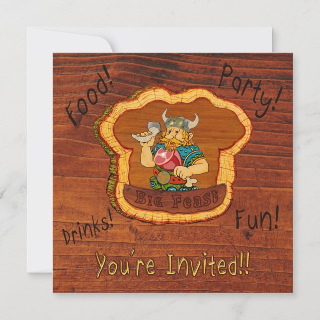 Viking Birthday Invitation (Front)