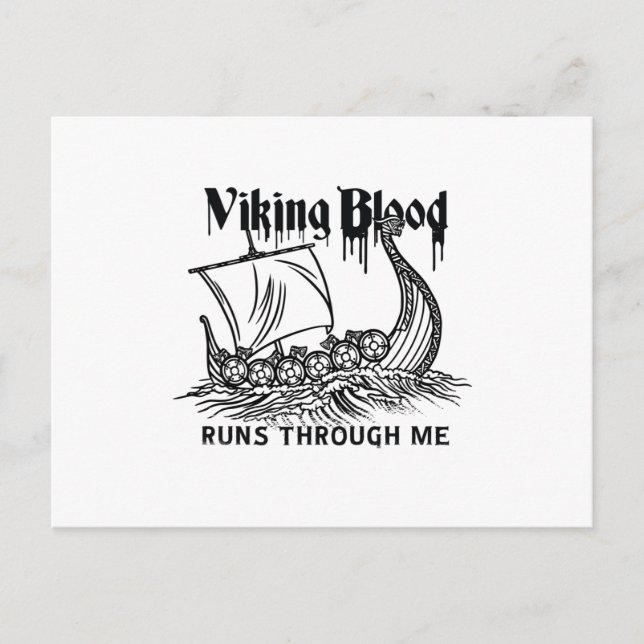 Viking blood postcard (Front)