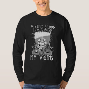 Viking Blood Runs Through My Veins I Valhalla Viki T-Shirt