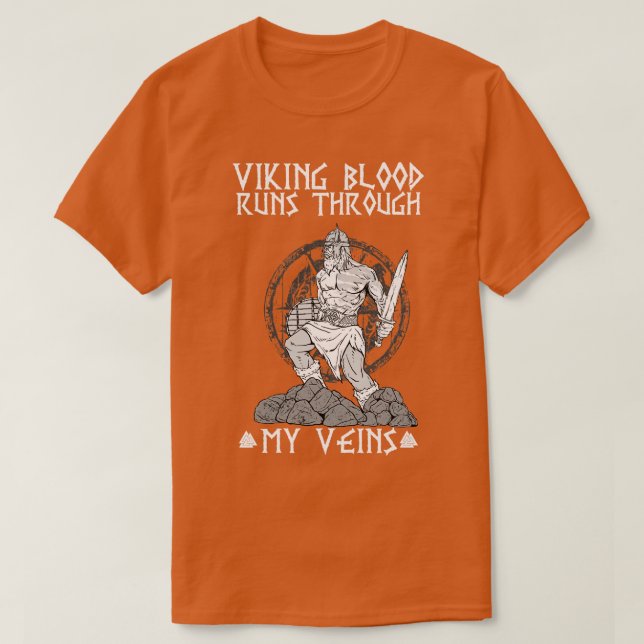 Viking Blood Runs Trough 5 T-Shirt (Design Front)