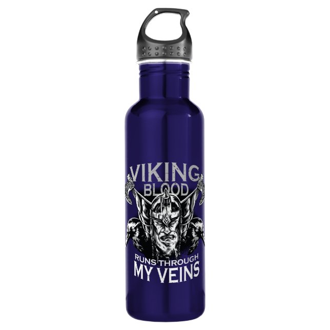 Viking blood stainless steel water bottle (Front)