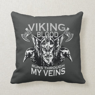 Viking Blood Throw Pillow