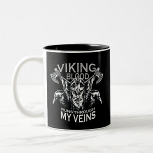 Viking blood Two-Tone coffee mug