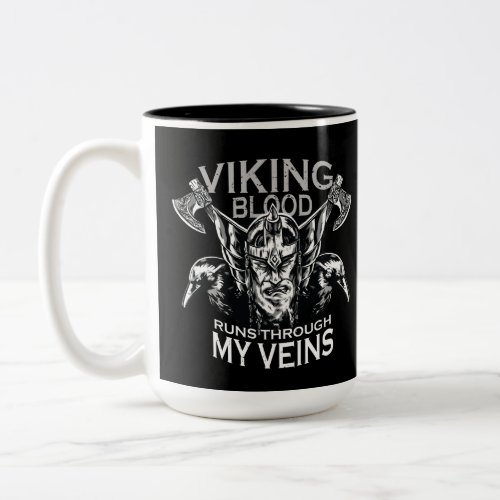 Viking blood Two_Tone coffee mug
