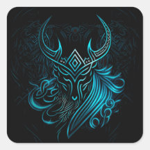 Viking, blue symbol, digital graphic