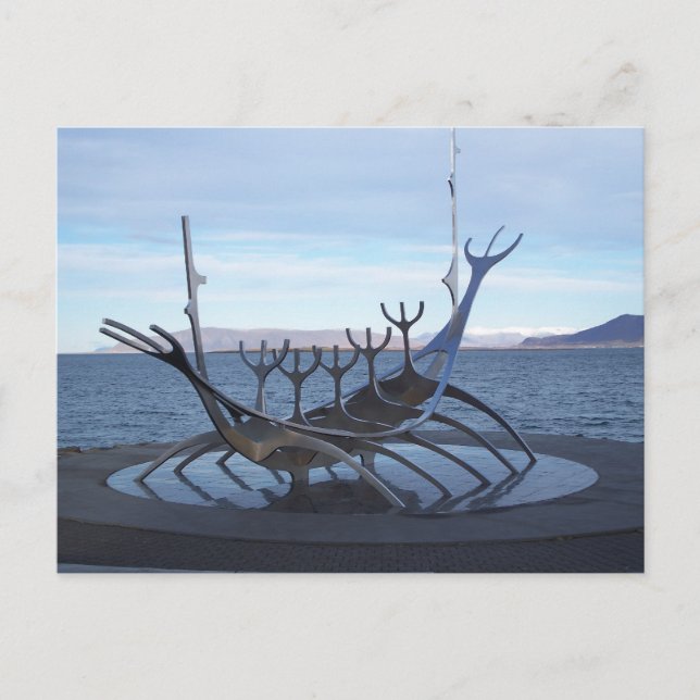 Viking Boat Postcard (Front)