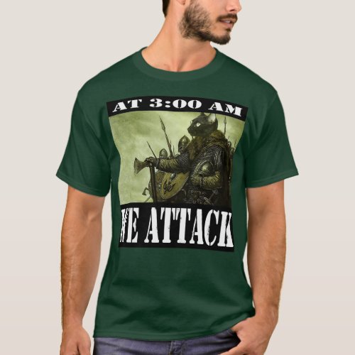 Viking Cat Attack T_Shirt