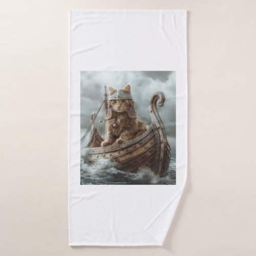 Viking Cat Bath Towel