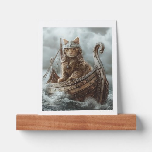 Viking Cat Picture Ledge